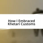 How I Embraced Khetari Customs