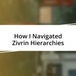 How I Navigated Zivrin Hierarchies